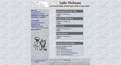 Desktop Screenshot of indiemadnesse.sandwich.net