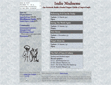 Tablet Screenshot of indiemadnesse.sandwich.net